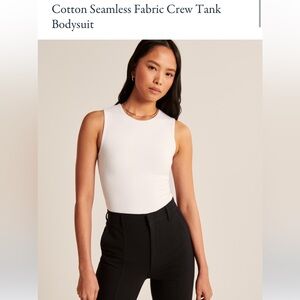 Cotton Seamless Bodysuit White Medium